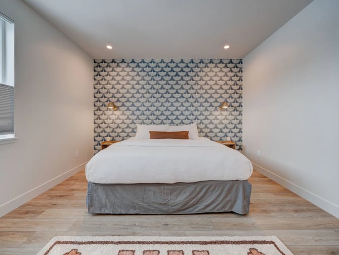 Bedroom at Bozeman Creek Loft in Bozeman, MT